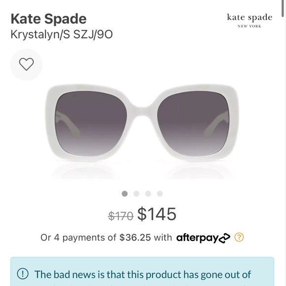 😎Designer Sunglasses | Kate Spade Vintage-style Oversized Sunglasses (disconti - Picture 8 of 10